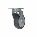 Vestil Dark Gray Swivel Thermoplastic Polyurethane Rubber Caster 4 x 1 1/4 CST-B28-4X1TPR-S